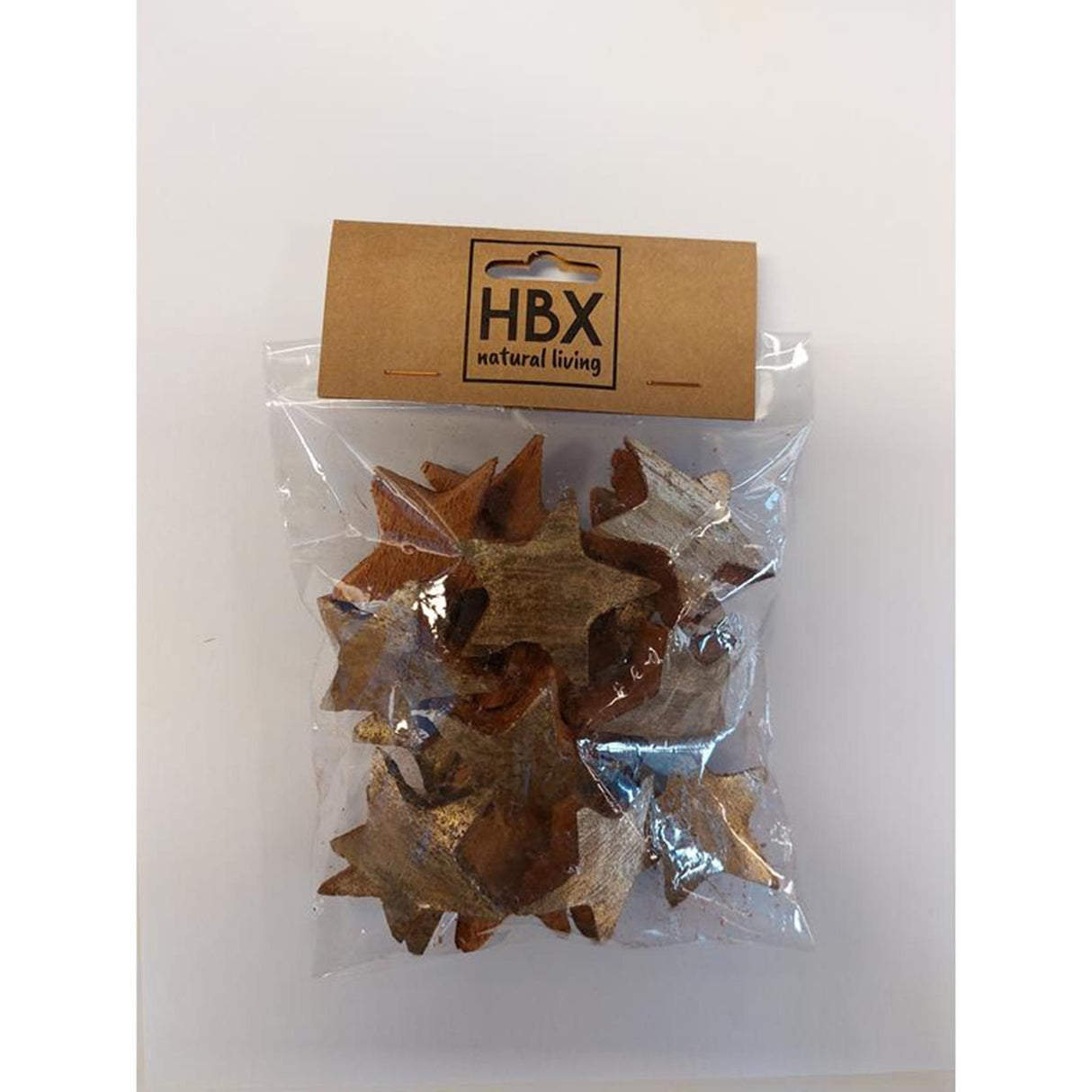 HBx natural living basic coco stars en sachet de 15 pièces
