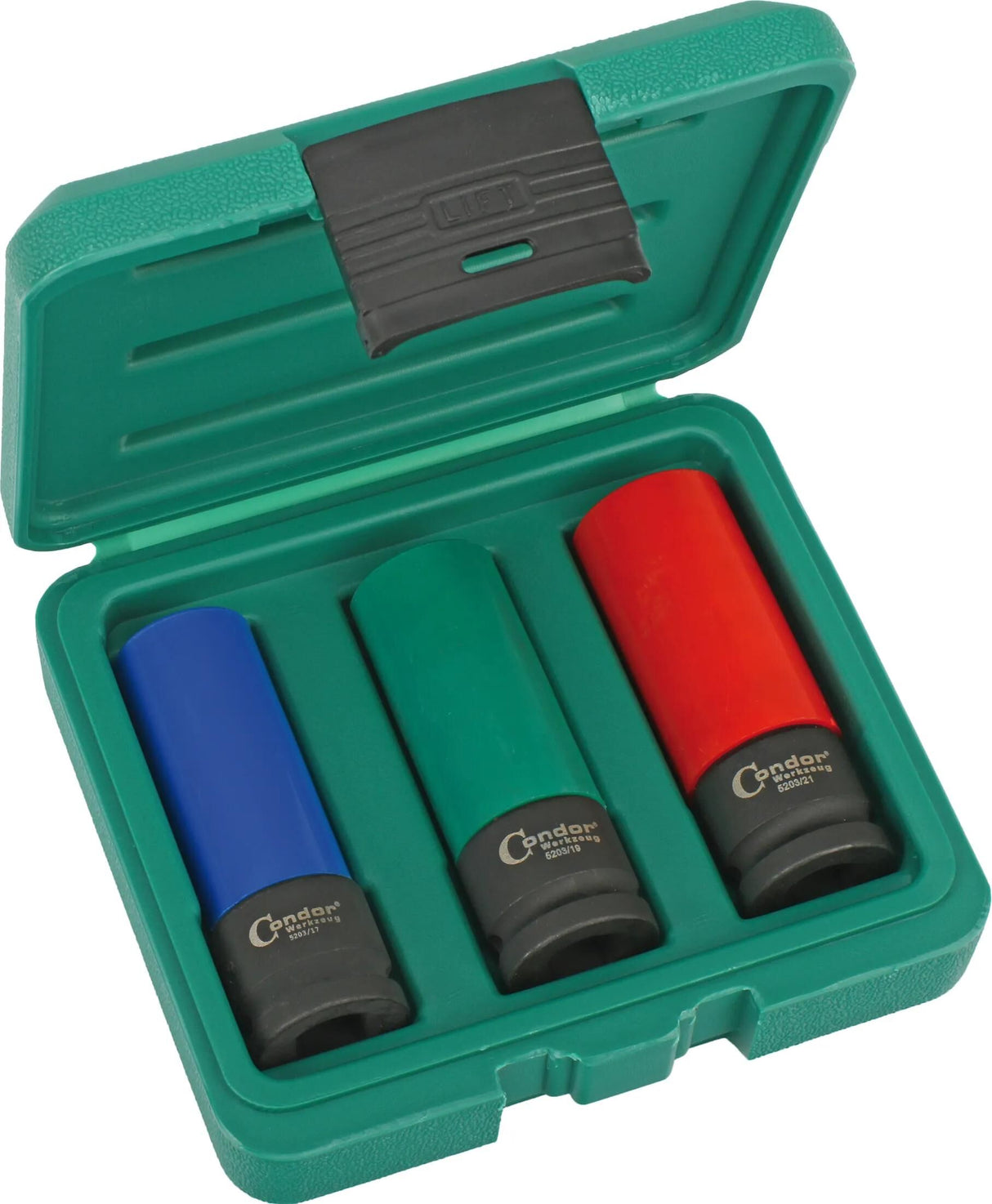 Clé à douille pour écrou de roue Condor, inserts pour écrous de roue, 3 pièces. magnétique