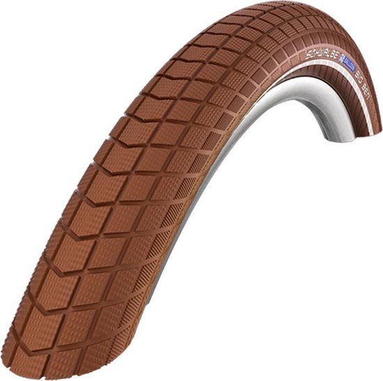 Visa ut: Schwalbe Big Ben (K-Guard) Färg: Brun med reflektionsstorlek: 28x2.00 Etro 50-622