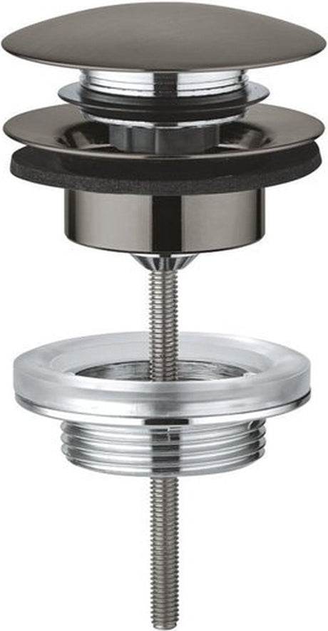 Bonde d'écoulement Grohe push open graphite dur brossé