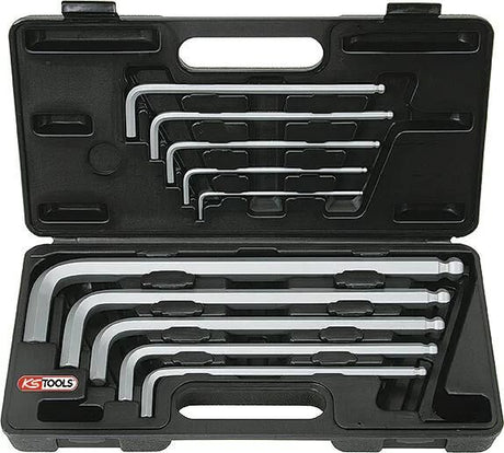 Ks tools ks-tools jeu de clés angulaires jeu de clés à broches xl 10 pièces. 6 points à l'intérieur