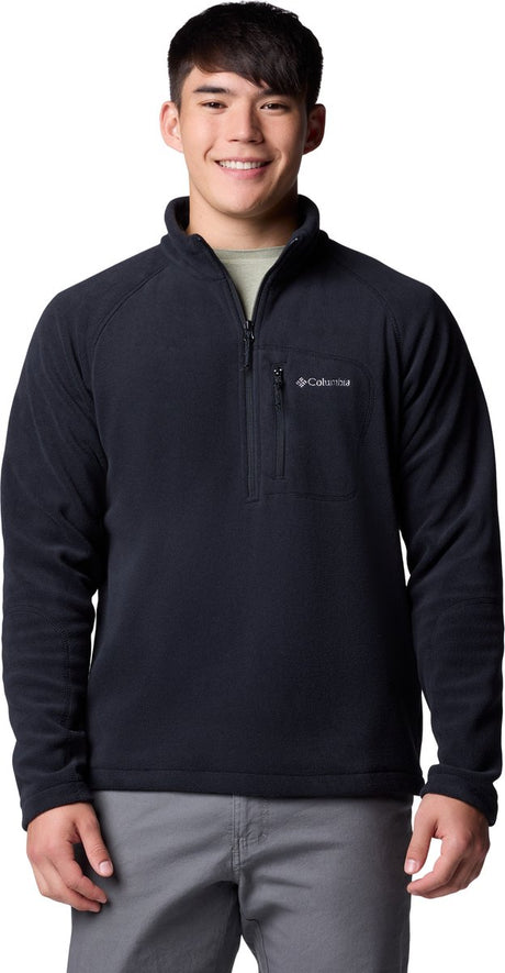 Pull outdoor homme en polaire semi-zippée Columbia fast trek™ iii - noir - taille l