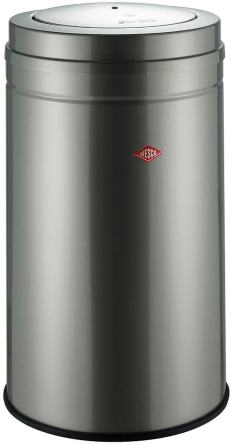Wesco grande poubelle pivotante | 120 litres | métal - maillechort | poubelle - fabriquée en Allemagne