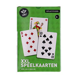 Cartes à jouer Longfield XXL 12,1 x 18,5 cm – Jeu de cartes en papier plastifié (54 cartes) – Jeu de cartes extra large pour jeux de société Jeu familial – Coeur d'ange