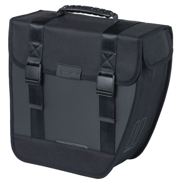 Tour de basilic à gauche - Sac à vélo unique, noir, étanche