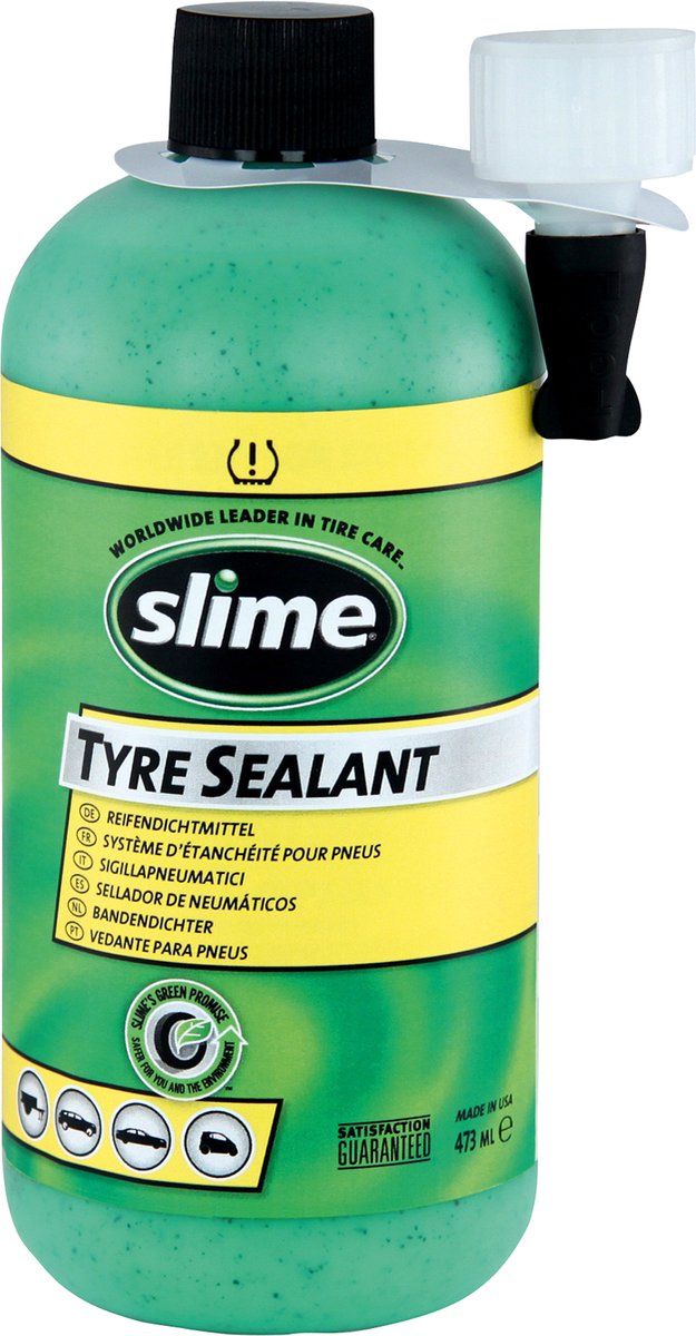 Scellant d'urgence pour pneus Slime, recharge de 473 ml, kit de réparation intelligent