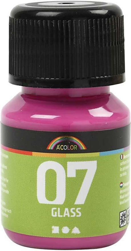Peinture permanente pour verre Creativ company - rose, 30ml