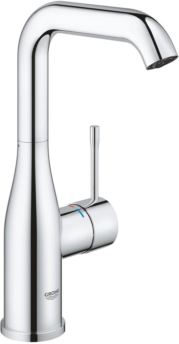 Robinet pour lavabo Grohe essence - bec haut pivotant - avec vidage à clic (push open) - économie d'eau