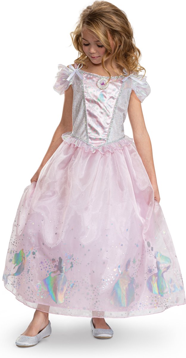 Déguisement princesse disney - multi-princesse, robe multi-princesse princesse disney deluxe, taille xs (3-4 ans), fille