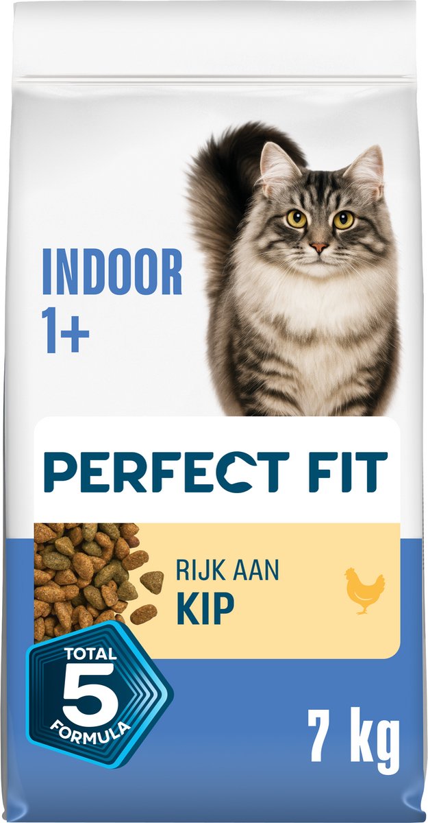 Nourriture pour chat Perfect Fit - intérieur adulte - poulet - 7kg
