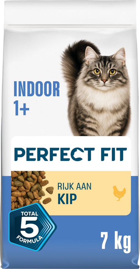 Nourriture pour chat Perfect Fit - intérieur adulte - poulet - 7kg