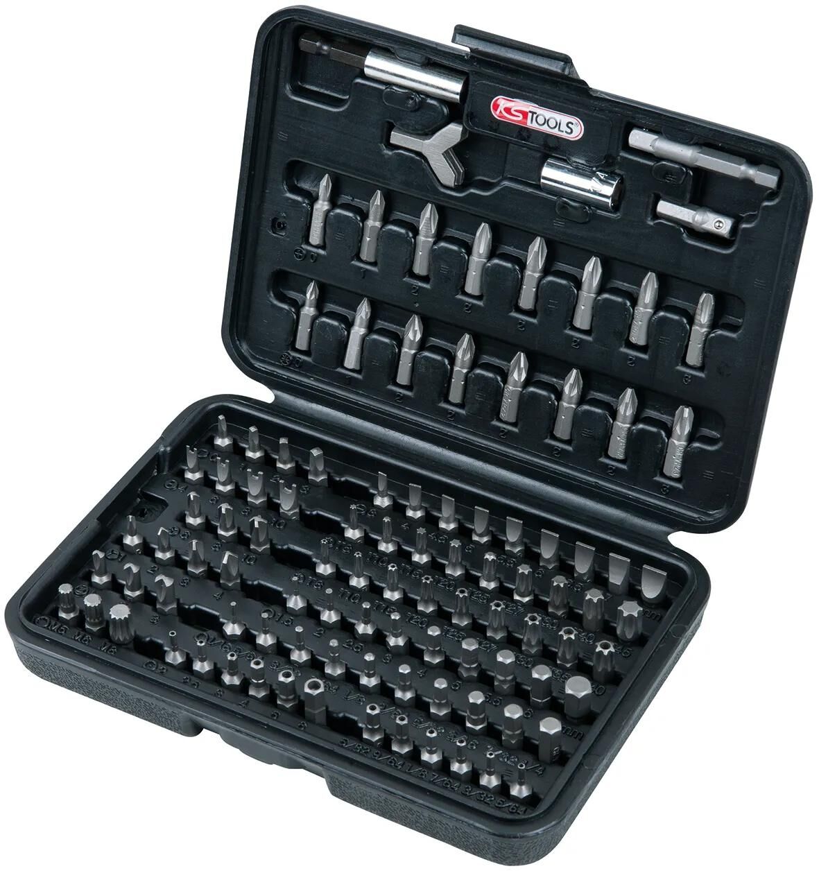 Ks tools ks-tools jeu d'embouts classiques bits-screwdr.set 100 pièces. dans un cas