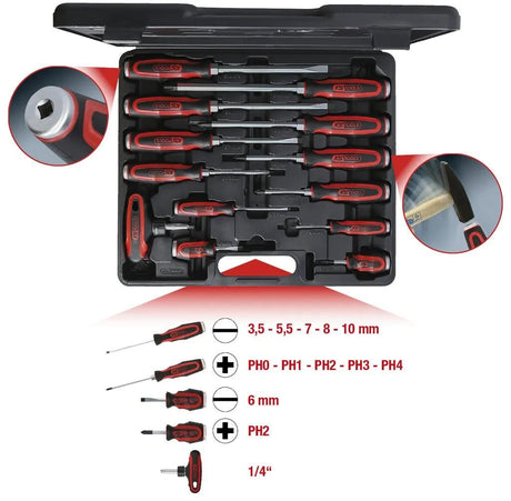 Ks tools ks-tools jeu de tournevis ergotorquemax jeu de tournevis beat caps