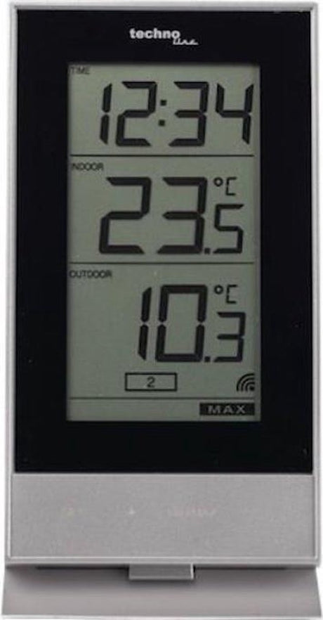Station météo Technoline ws 9900 - 85x166x56 mm - blanc - avec 1 capteur extérieur - tl-ws9900