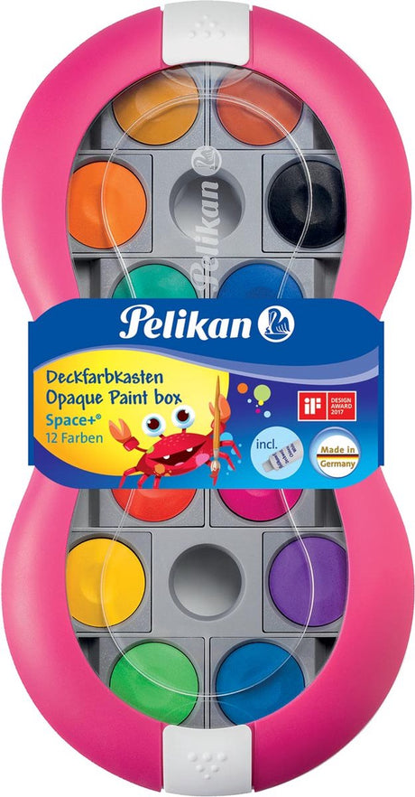 Pelikan boîte de peinture opaque space+ 735 sp 12 - magenta - 12 couleurs