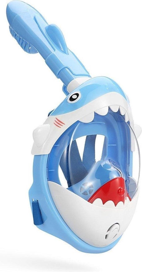 Masque de plongée avec requin Atlantis - tuba - lunettes de plongée - ensemble de tuba - masque complet - enfants - bleu