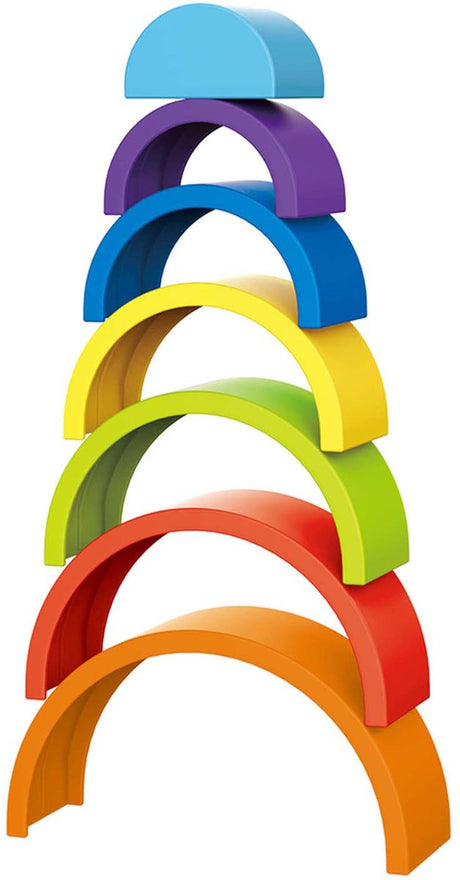 Toi-toys tour à empiler arc-en-ciel petites étoiles 7 pièces