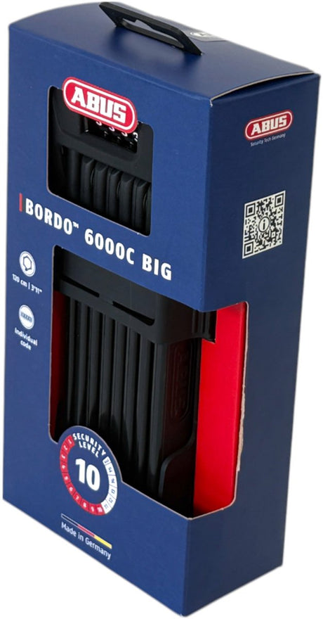 Antivol pliable Abus bordo 6000c 120 noir sh