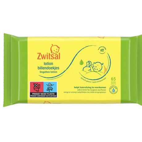 Lingettes pour bébé Zwitsal lotion 65 pièces