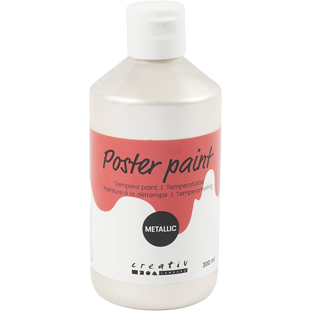 Https : www.ccobby.nl tempera-paint-metallic-white-300-ml-1-box