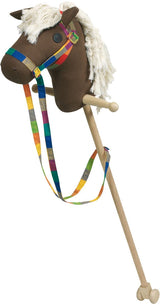 Cheval de loisir en bois Goki marron
