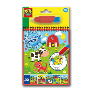 Ses coloriages avec livre de coloriage à l'eau avec ferme de stylos à eau