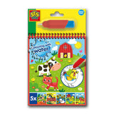 Ses coloriages avec livre de coloriage à l'eau avec ferme de stylos à eau