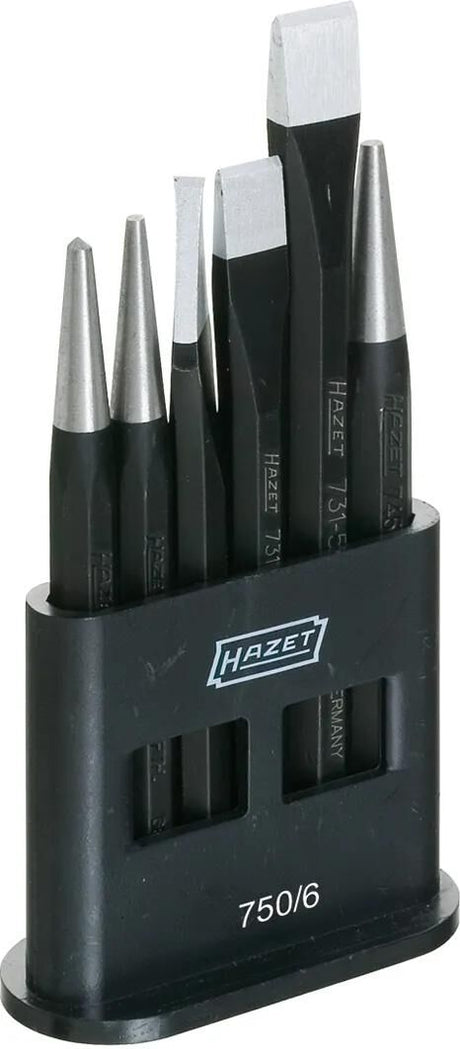Hazet jeu d'outils à percussion jeu de burins et de noyaux 6pc 750 6