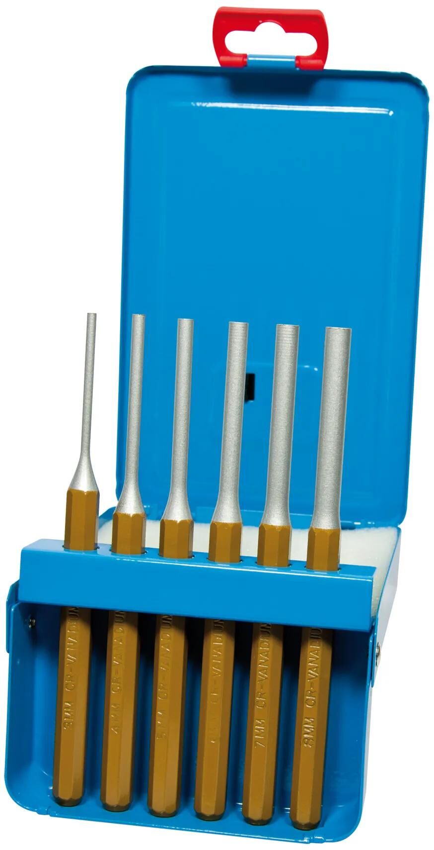 SW Stahl Jeu de tournevis à broches SW-Stahl 82620L Jeu de broches à dérive 3-8 mm 6 pcs. dans un coffret métallique
