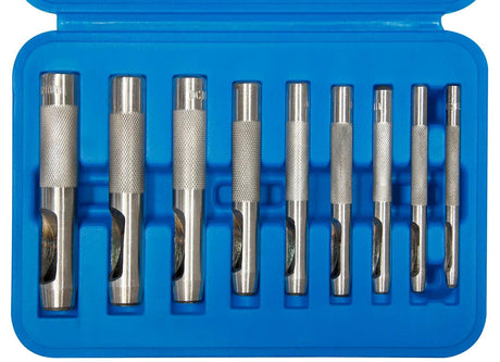 SW Stahl SW-Stahl jeu de tubes creux jeu de poinçons creux 9 pièces. 3-12mm