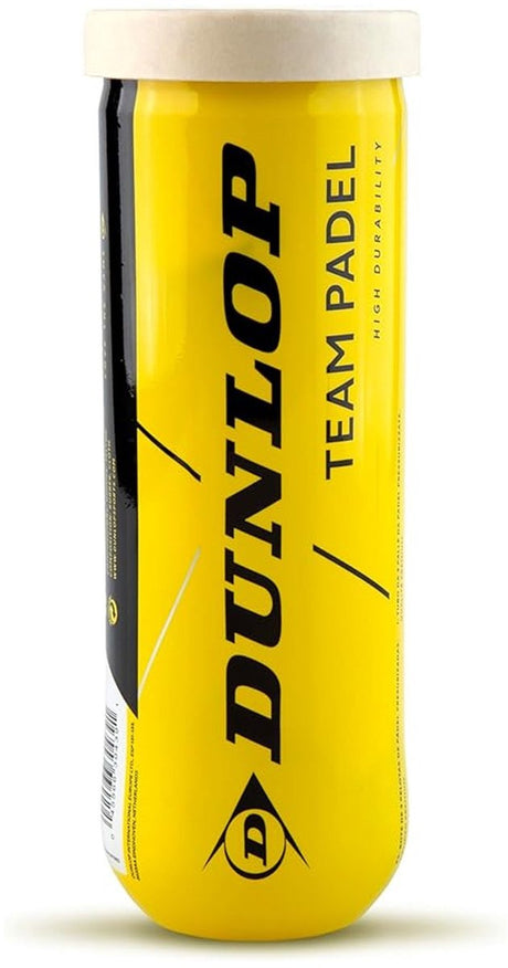 Dunlop - team padel - balles de padel - 3 casquettes - jaune