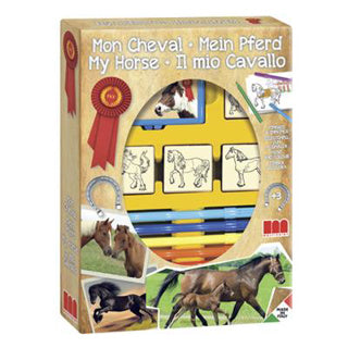 Coffret à timbres chevaux 4 timbres