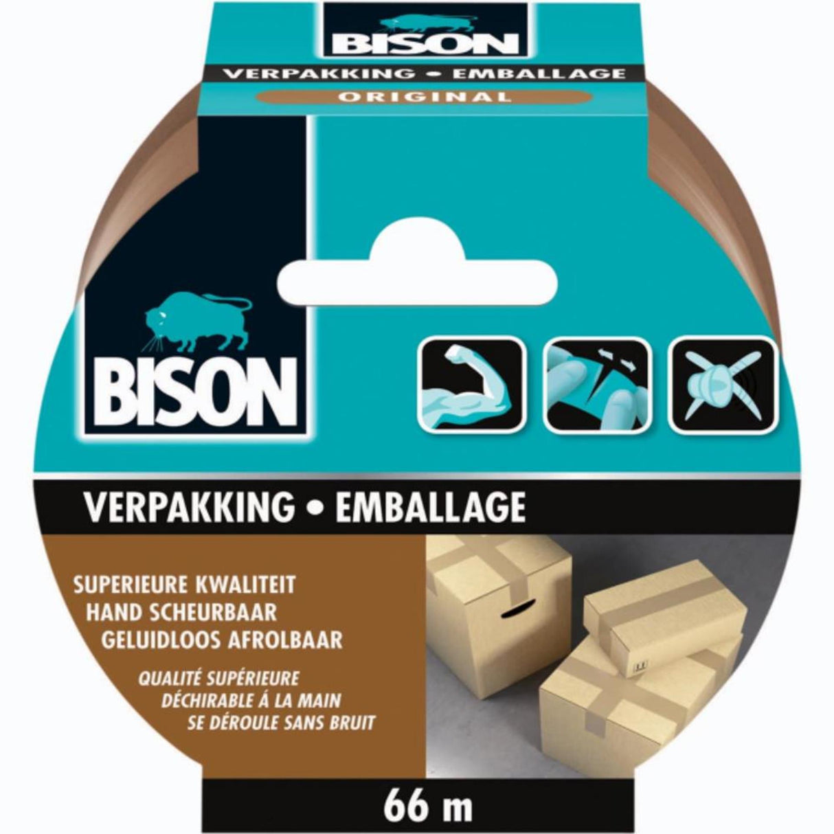 Ruban d'emballage Bison original 66m