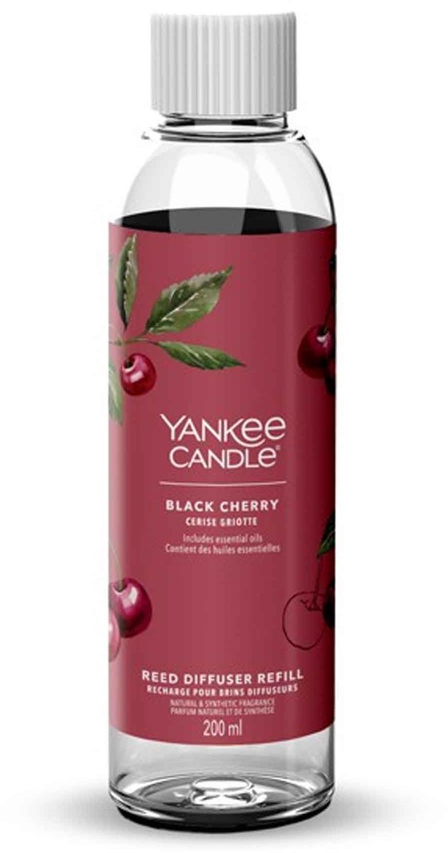 Bougie Yankee - recharge pour bâtonnets parfumés 200 ml - cerise noire