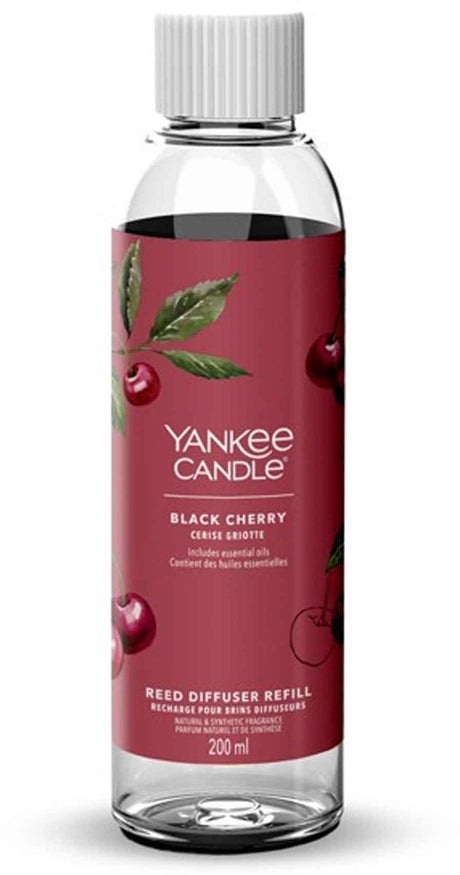 Bougie Yankee - recharge pour bâtonnets parfumés 200 ml - cerise noire