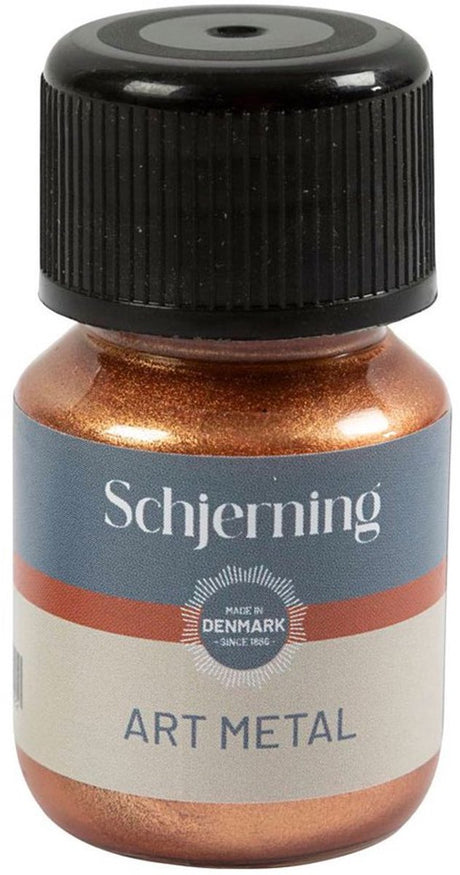 Peinture métallique Creativ Company - Or moyen - Peinture brillante - Pour diverses surfaces - 30 ml - Art Metal - à base d'eau - Couverture parfaite - Facile à appliquer