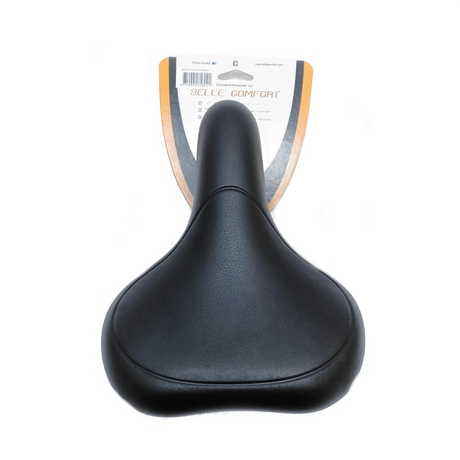 Selle Comfort Saddle E-Bike noir, sans nœud coulant
