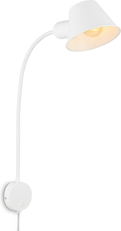 Briloner lampe de chevet applique lampe de lecture rotative excl. 1xe27 10w chambre blanche