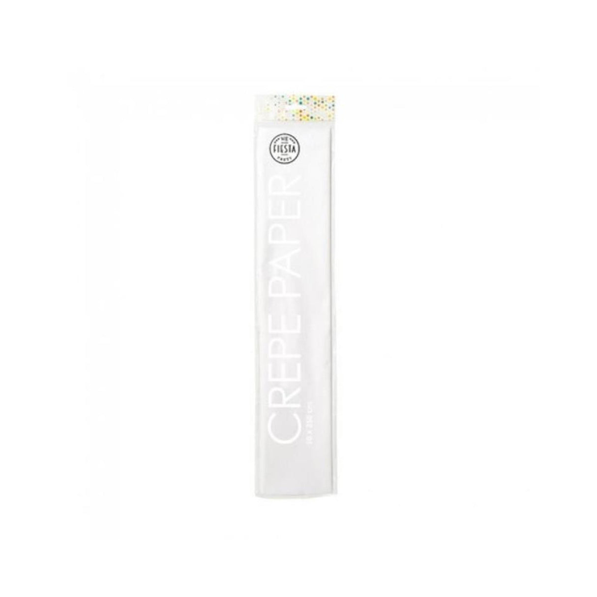 Papier crépon 50x250cm blanc paquet de 12 rouleaux