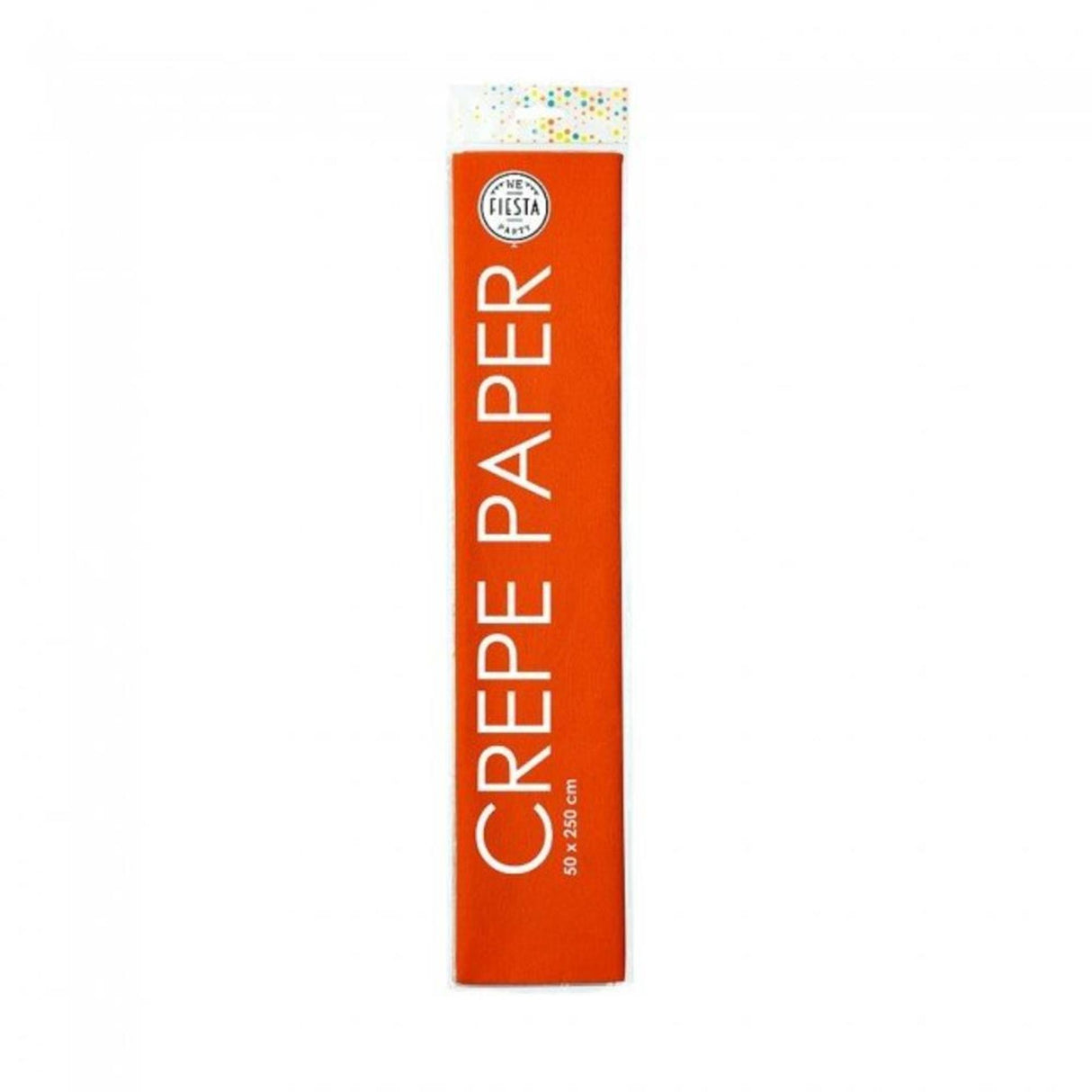 Papier crépon 50x250cm orange, paquet de 12 rouleaux