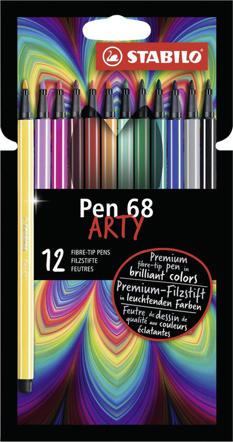 Stylo Stabilo 68 - feutre - arty - lot de 12 sets