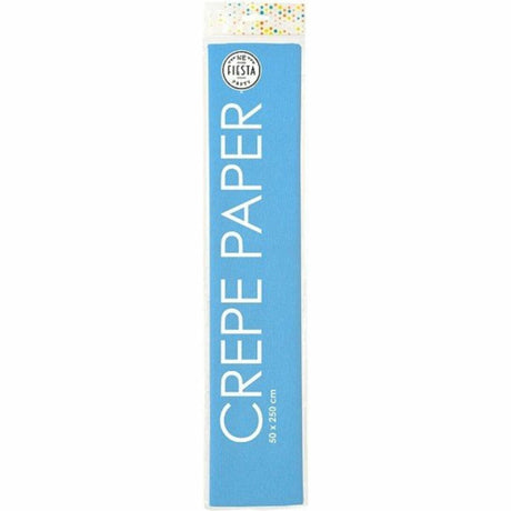 Papier crépon Globos 50x250cm bleu bébé lot de 12