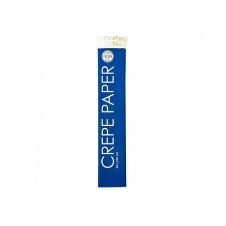 Papier crépon 50x250cm bleu marine 12 rouleaux