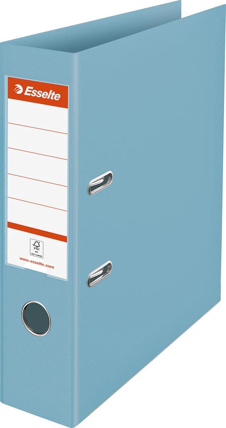 Classeur en plastique résistant colour'breeze Esselte - capacité de 500 feuilles A4 - largeur de dos de 72 mm - bleu