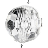 Perles acryliques Creativ company, taille 12 mm, diamètre du trou 1,2 mm, transparent brillant, 77 pièces 1 boîte