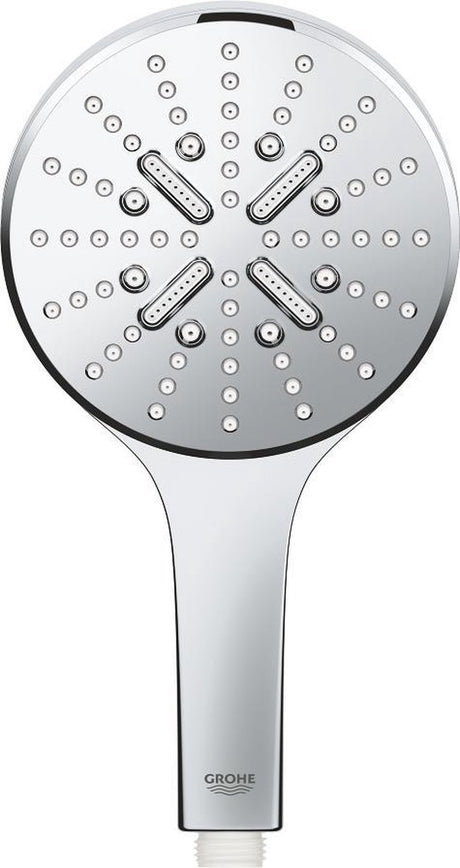 Douchette à main Grohe rainshower smartactive 130 - ø 13 cm - économie d'eau - 3 types de jets - chromé