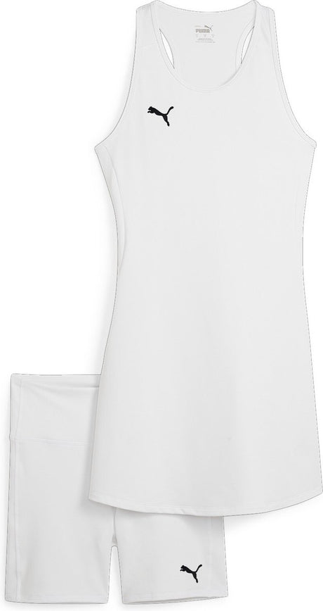 Puma teamgoal dress dames sportjurk - white- black