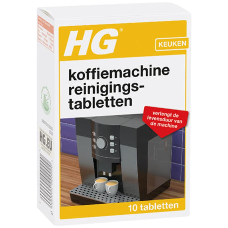 Tablettes nettoyantes pour machine à café Hg