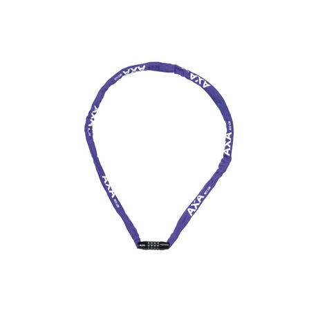 Axa chaîne antivol rigide 120cm cadenas à code violet (carte)