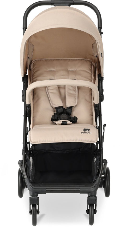 Deryan easy luxe buggy - lichtgewicht - compact - inklapbaar - taupe